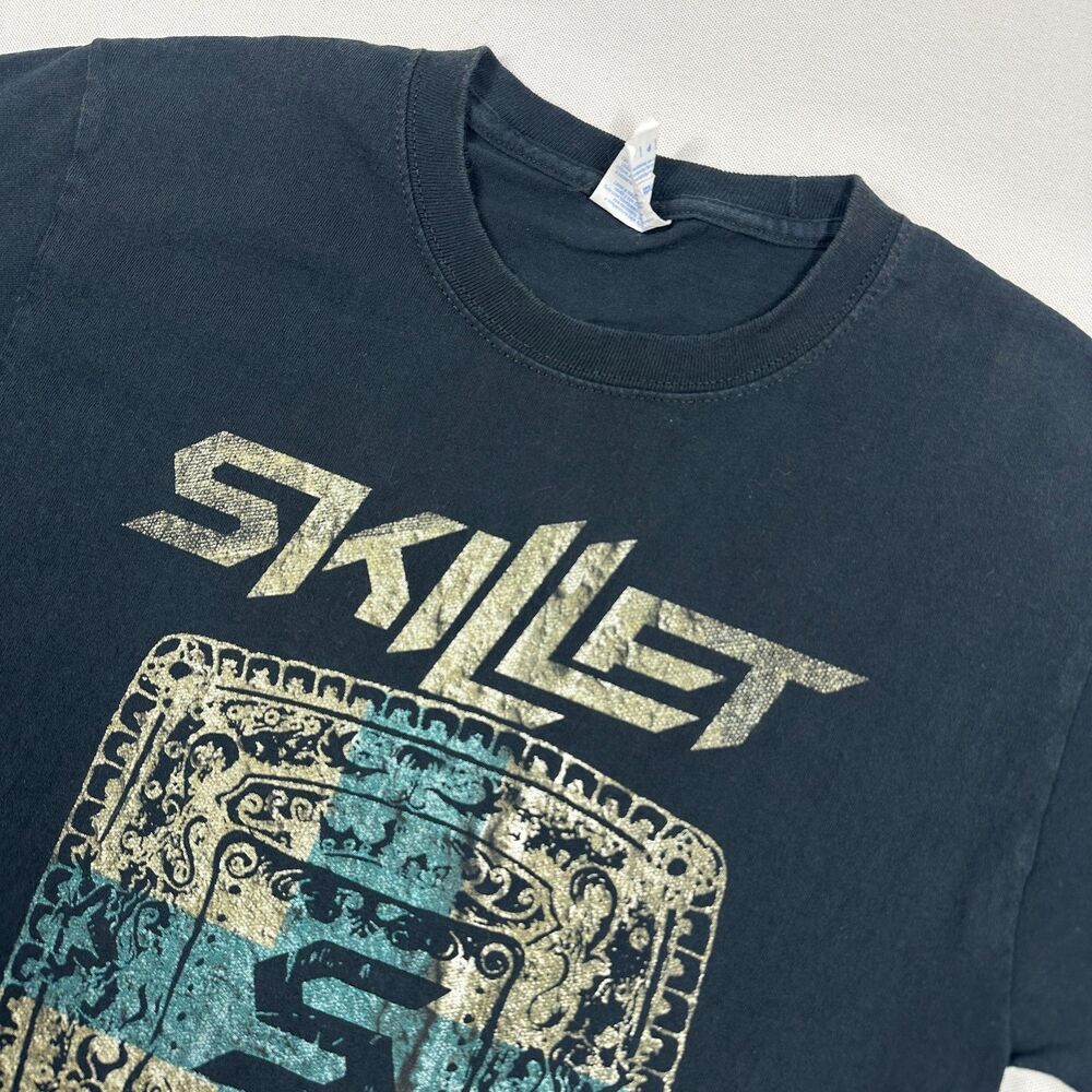 Vintage Style Skillet Band T-Shirt Black - Size S